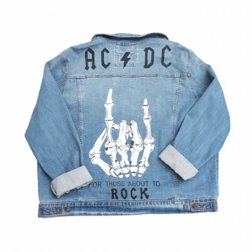 ACDC Denim Jacket Selfish By Sophie in Partnership with Intentional Living Magazine