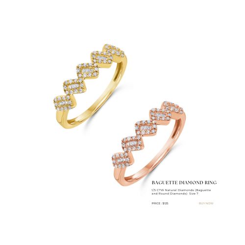 Baguette Diamond Ring with Intentional Living Magazine 2023 Gift Guide