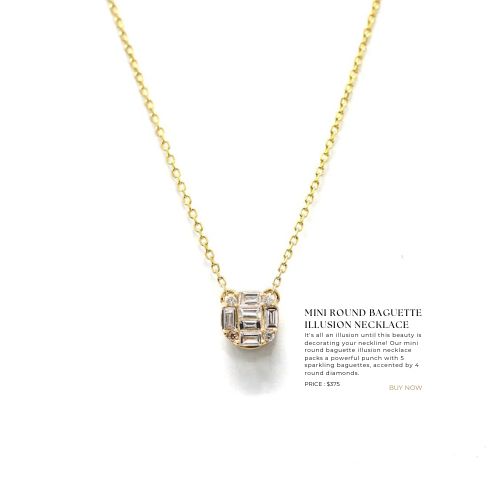 JL ROCKS MINI ROUND NECKLACE WITH INTENTIONAL LIVING MAGAZINE 2023 GIFT GUIDE